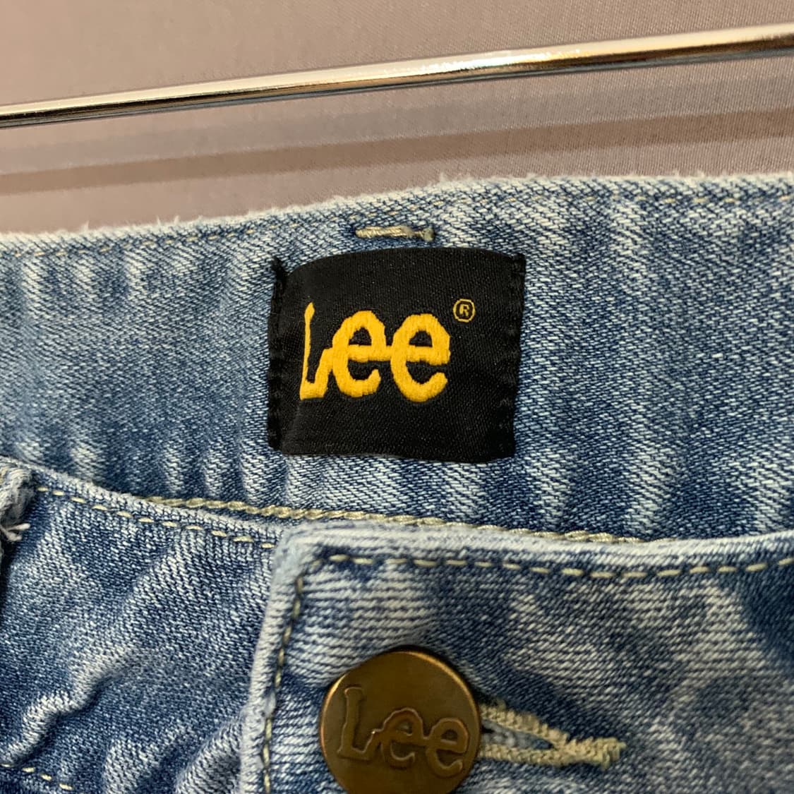 25인치 LEE 리 세미 부츠컷 슬릿 커팅 스판 데님 청바지 상품이미지5