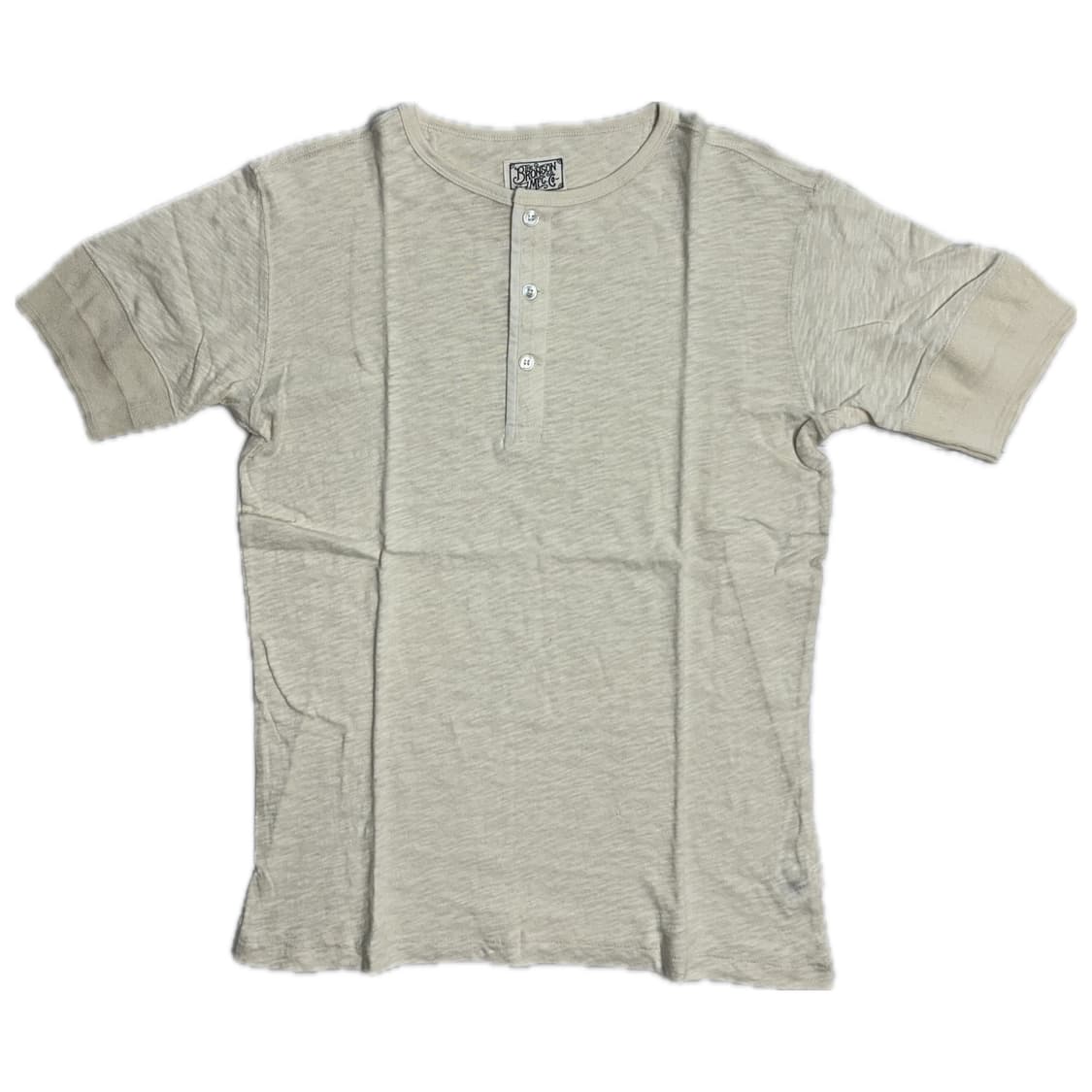 [새상품] 브론슨 슬럽 코튼 헨리넥 반팔 L 상품이미지1