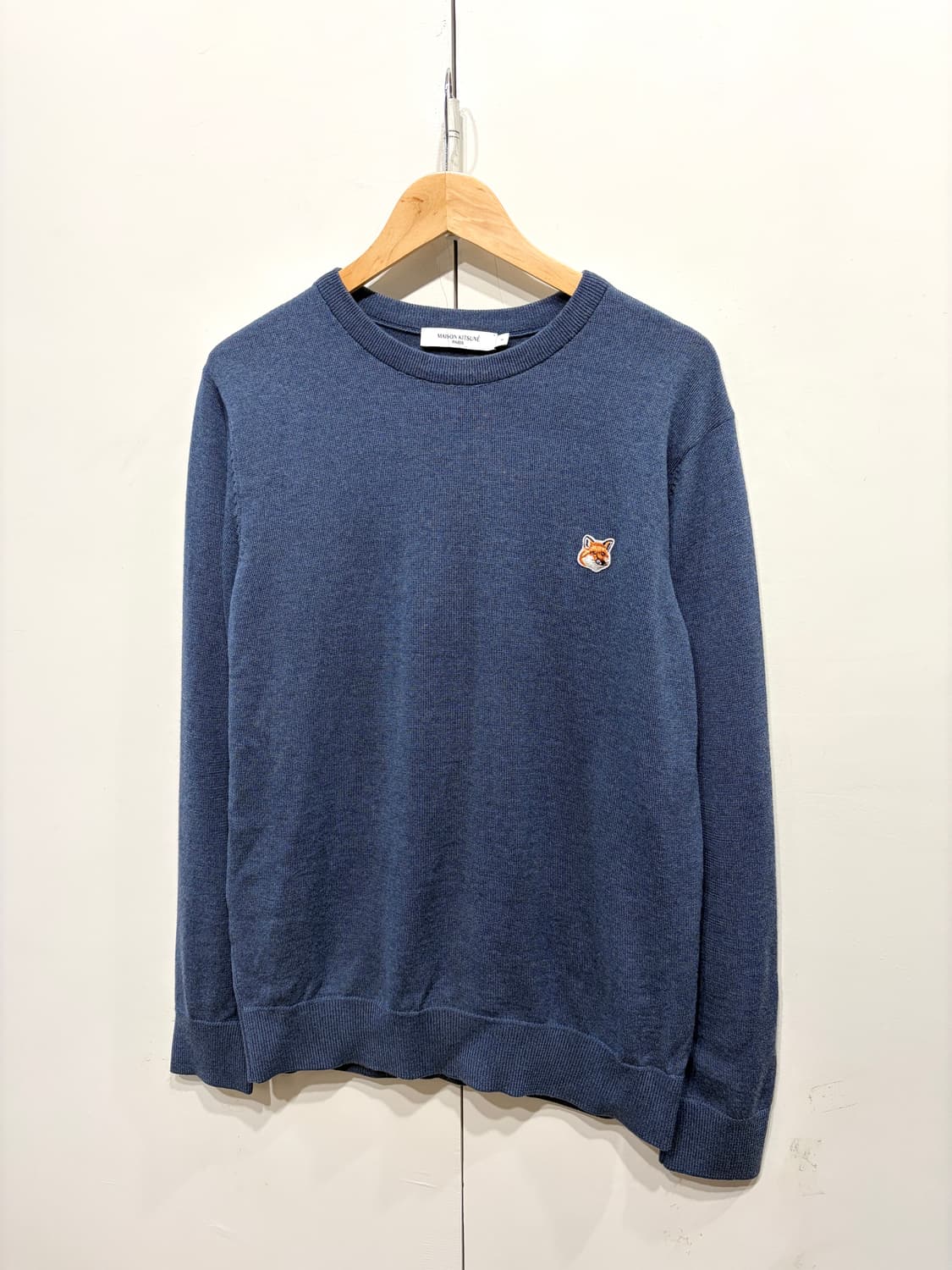 메종키츠네 폭스 헤드 패치 니트 상품이미지2