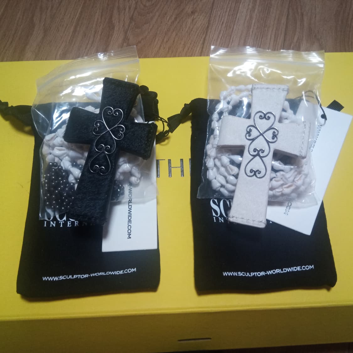 스컬프터 카드지갑 에드하디 십자가 상품이미지1