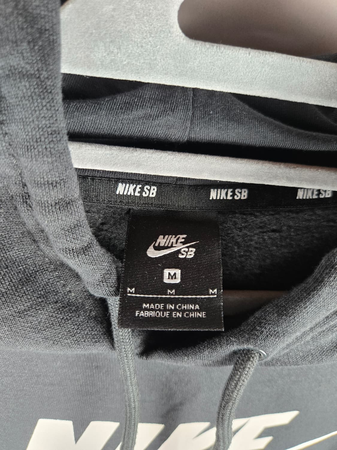[무료배송]나이키 M 기모 SB 후드티 후드 티셔츠 블랙 검정 상품이미지7