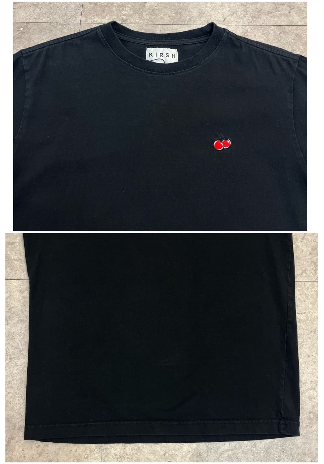 키르시 반팔티 블랙 #csz4081 상품이미지5