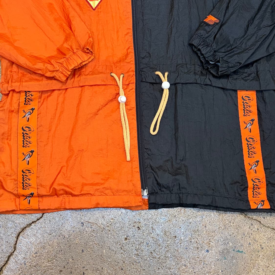 레어 90s 미국 빈티지 제뉴언머천다이즈 MLB 볼티모어 바람막이 상품이미지4