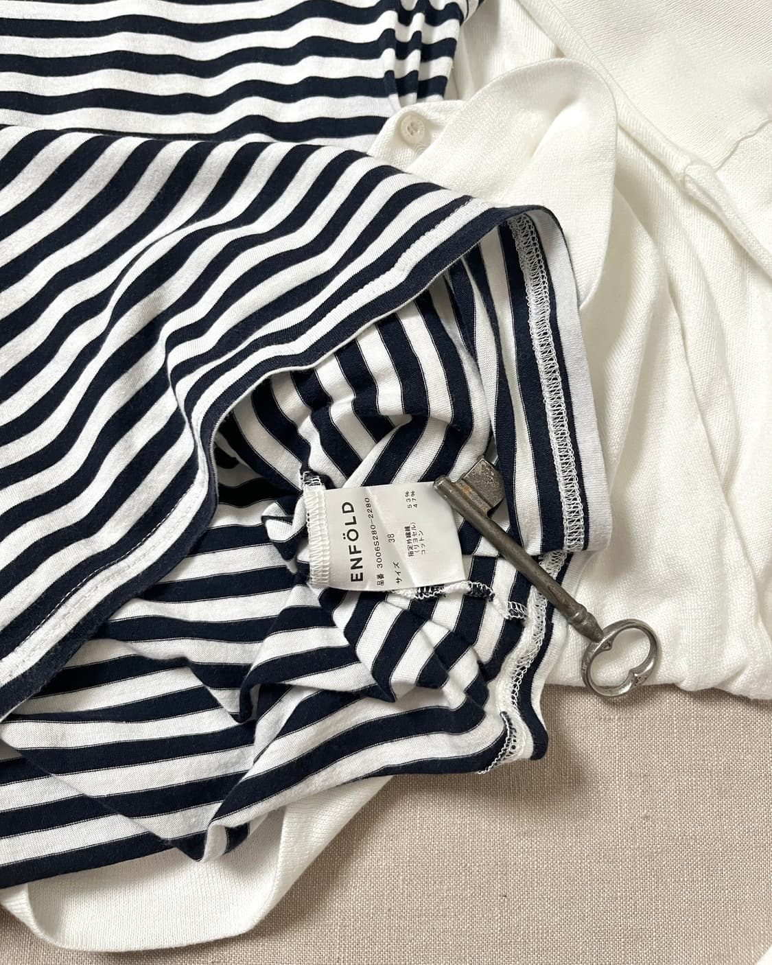 엔폴드 도킹 슬리브리스 탱크탑 enfold layered tank top 상품이미지5