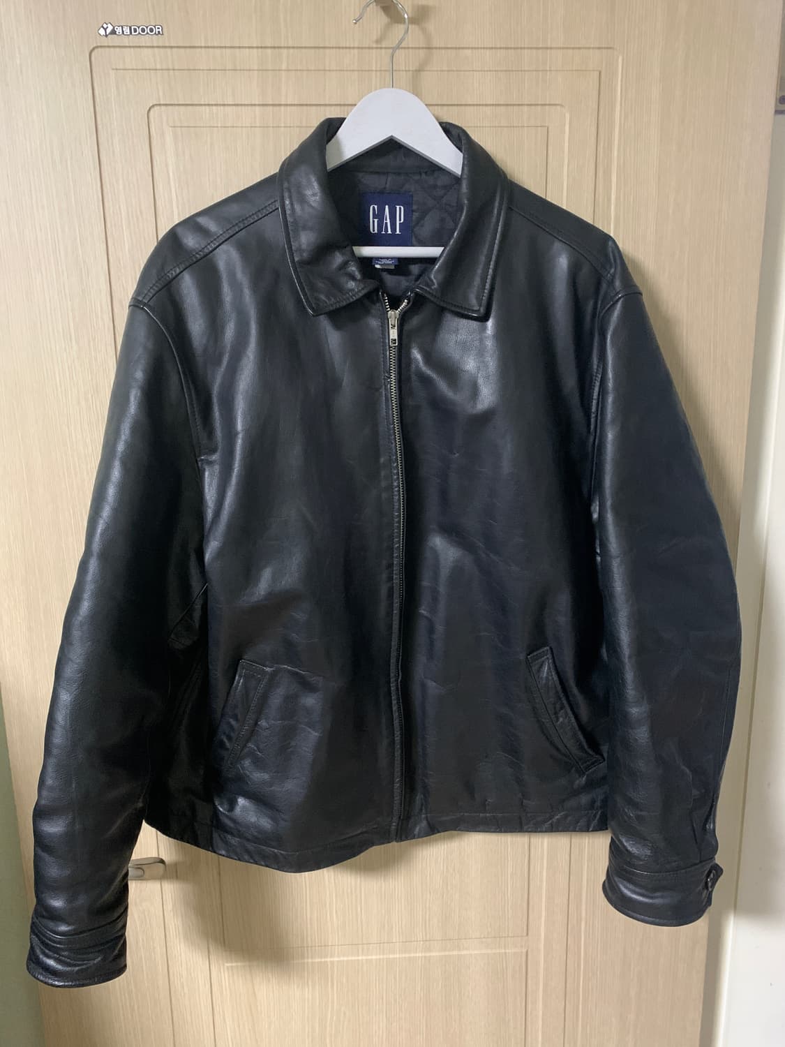 올드 갭 레더 가죽 자켓 블루종 L 상품이미지1