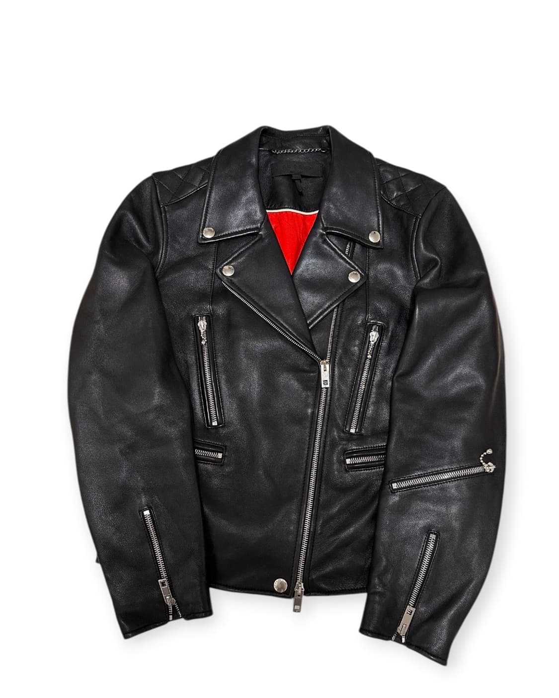 랙앤본 레더 블랙 라이더 자켓 상품이미지1