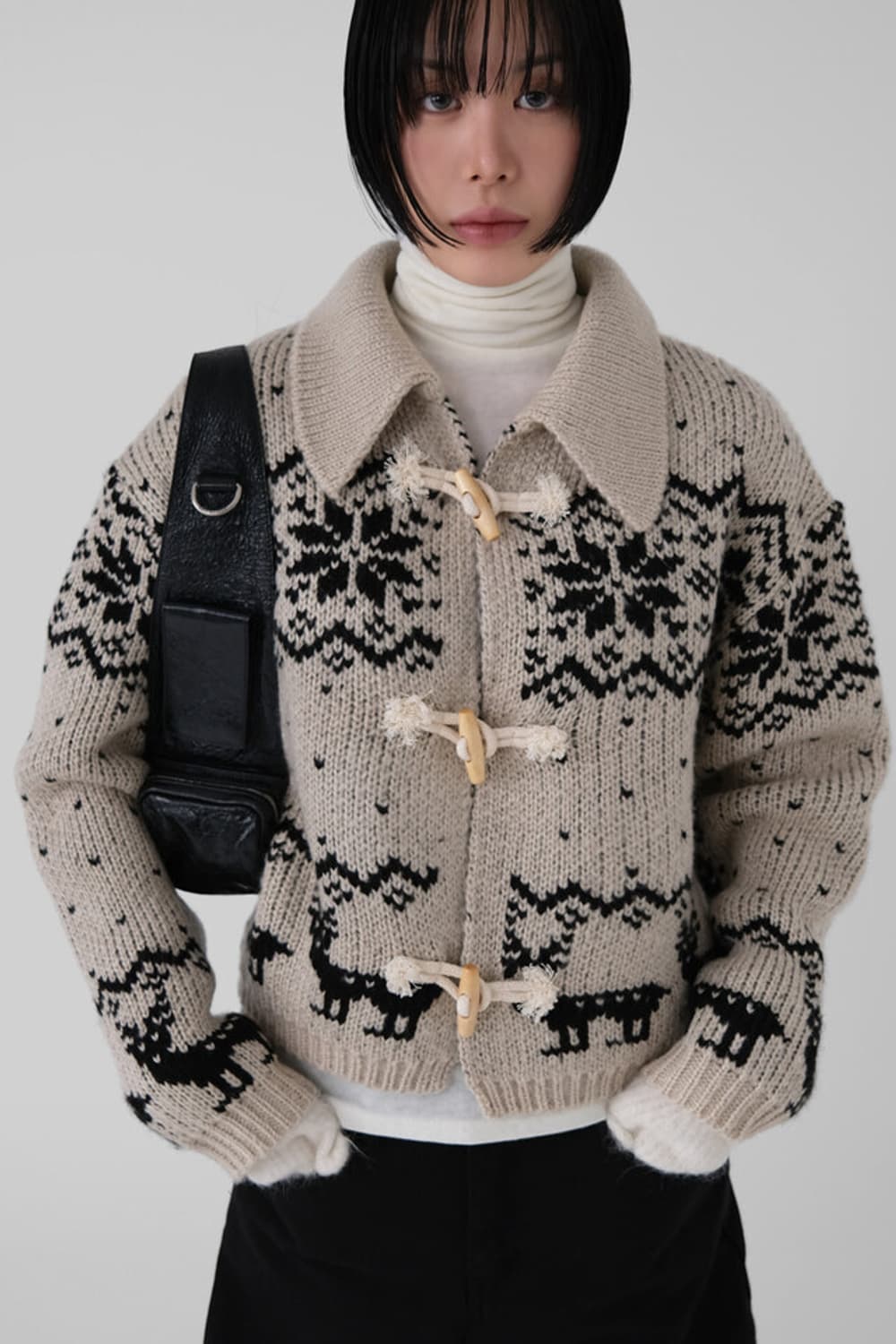 토글 노르딕니트  가디건 상품이미지1