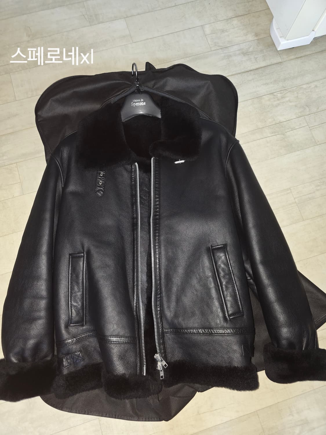 스페로네 b-3 램스킨 리얼 무스탕 xl 상품이미지2