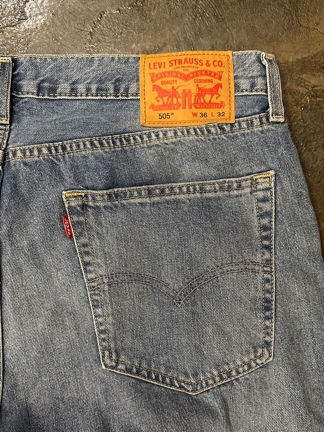 리바이스 505 데님팬츠 W36 L32 상품이미지5