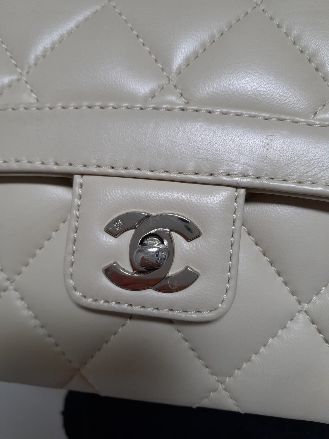 샤넬 빈티지 레어템 퀼팅 탑핸들 플랩백 상품이미지4