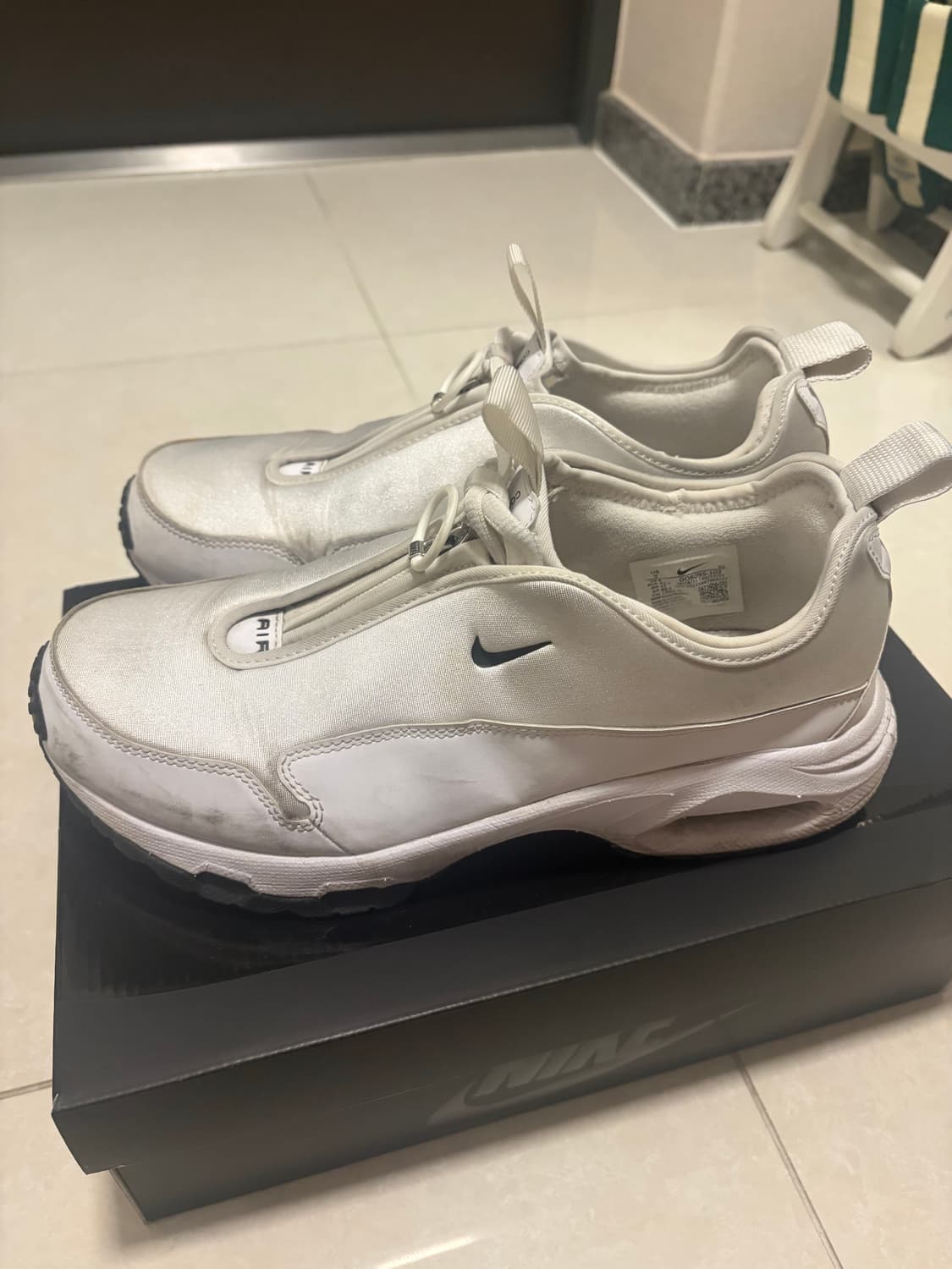 나이키x꼼데가르송 옴므 플러스 에어맥스 썬더 sp 화이트 270 상품이미지5