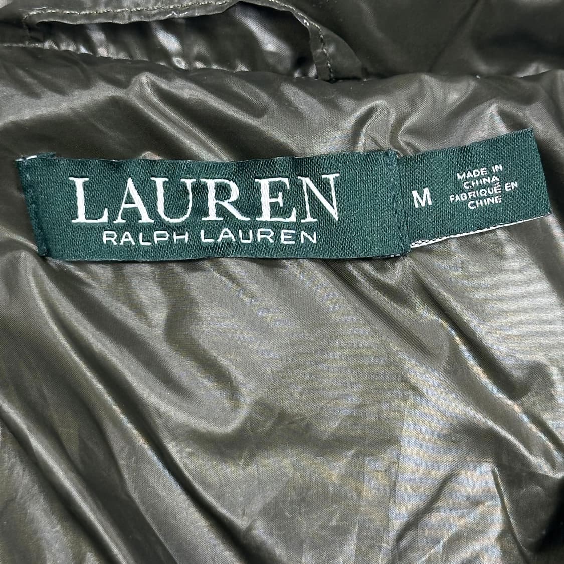 폴로 랄프로렌 클래식 여성 타탄체크 다운 패딩 여성M 상품이미지6