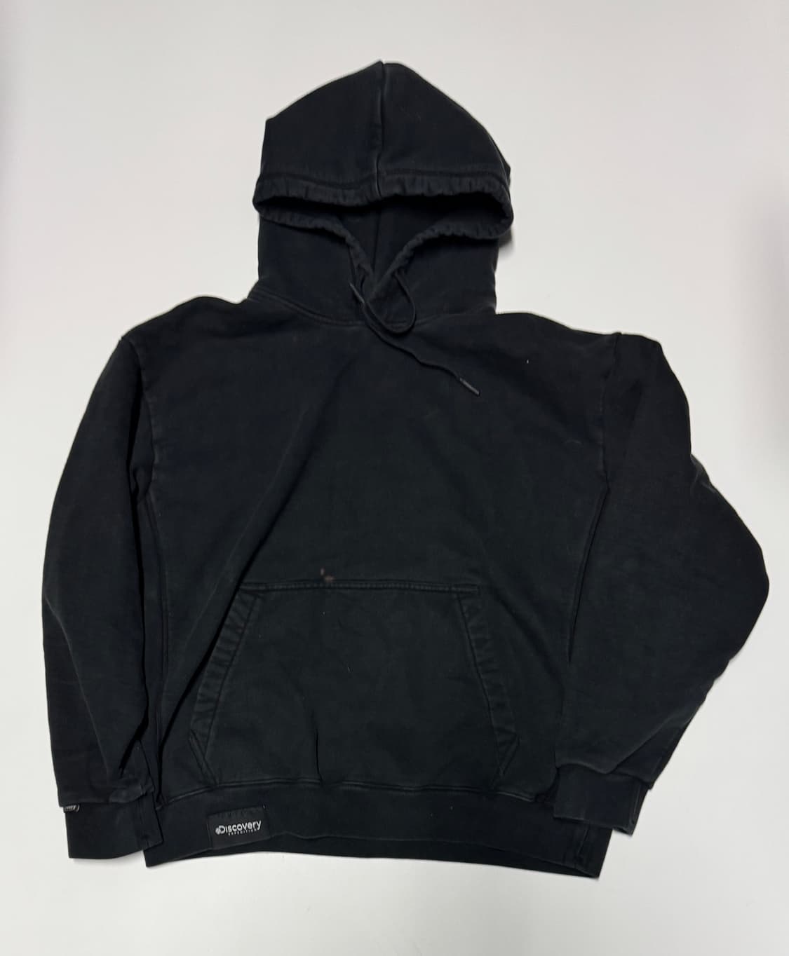 디스커버리 21년도 헤비 코튼 기모 후드티 블랙 XL 상품이미지2