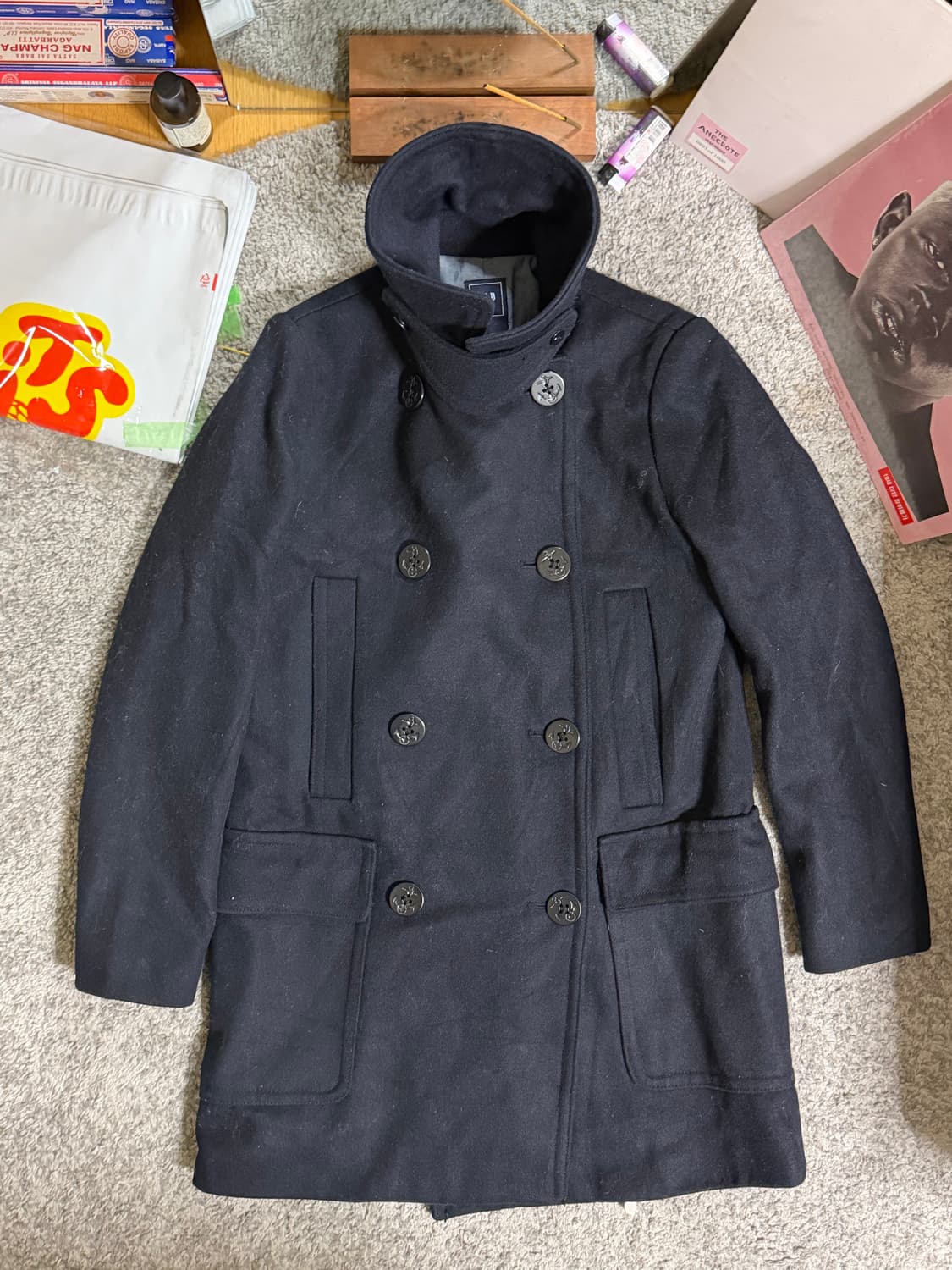 GAP 갭 울혼방 네이비 피코트 상품이미지3