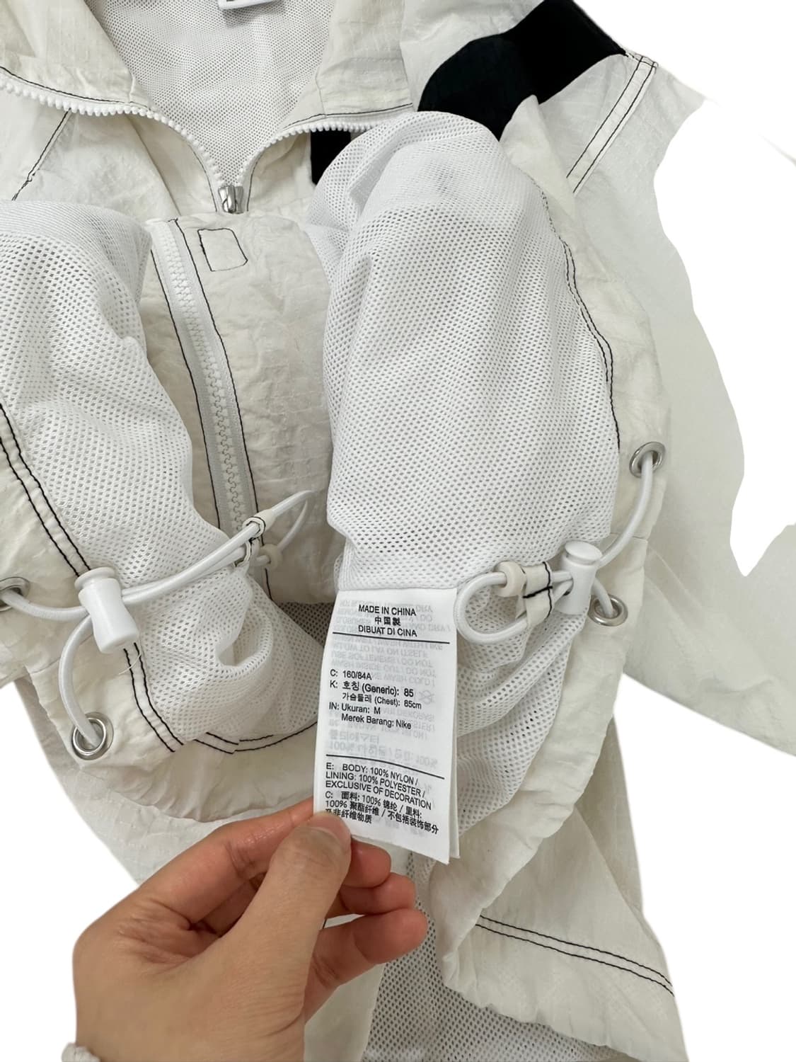 나이키 빅스우시 리펠 우븐자켓 화이트 (여성M)  상품이미지8