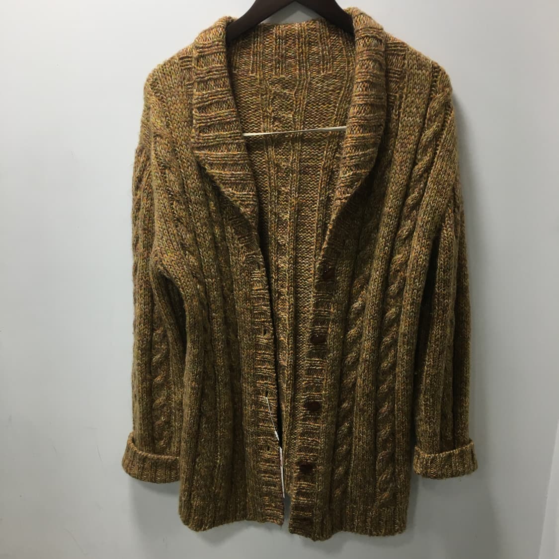 모리걸 브라운 포근 니트 가디건 상품이미지4