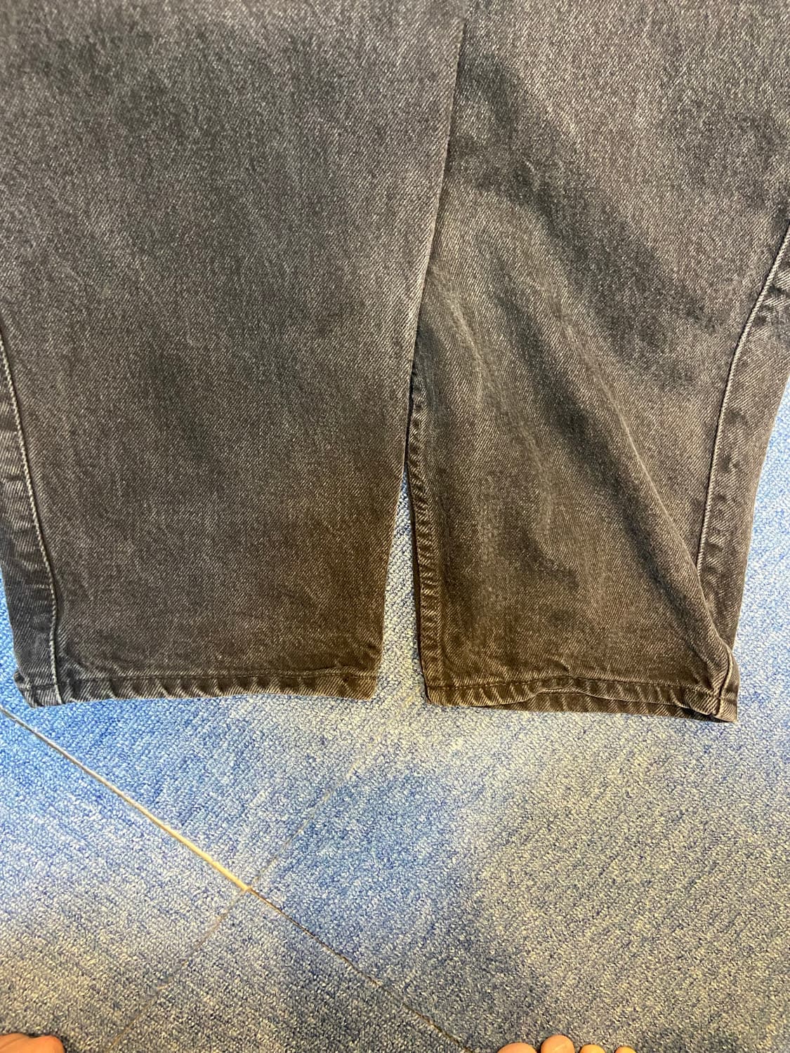 [38x32]90s 리바이스 실버탭 배기 흑청 상품이미지4