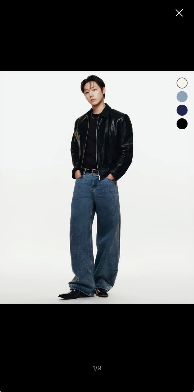 무신사 스탠다드 커브드 데님 상품이미지1
