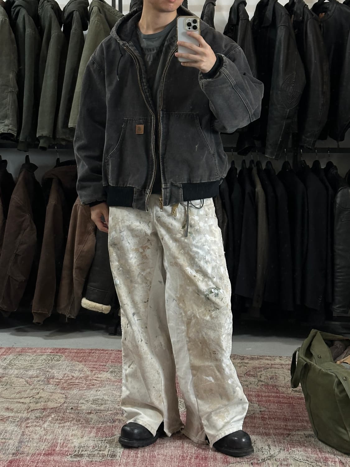 OG 칼하트 J130 액티브 자켓 칼하트 BLK 아이유 상품이미지10