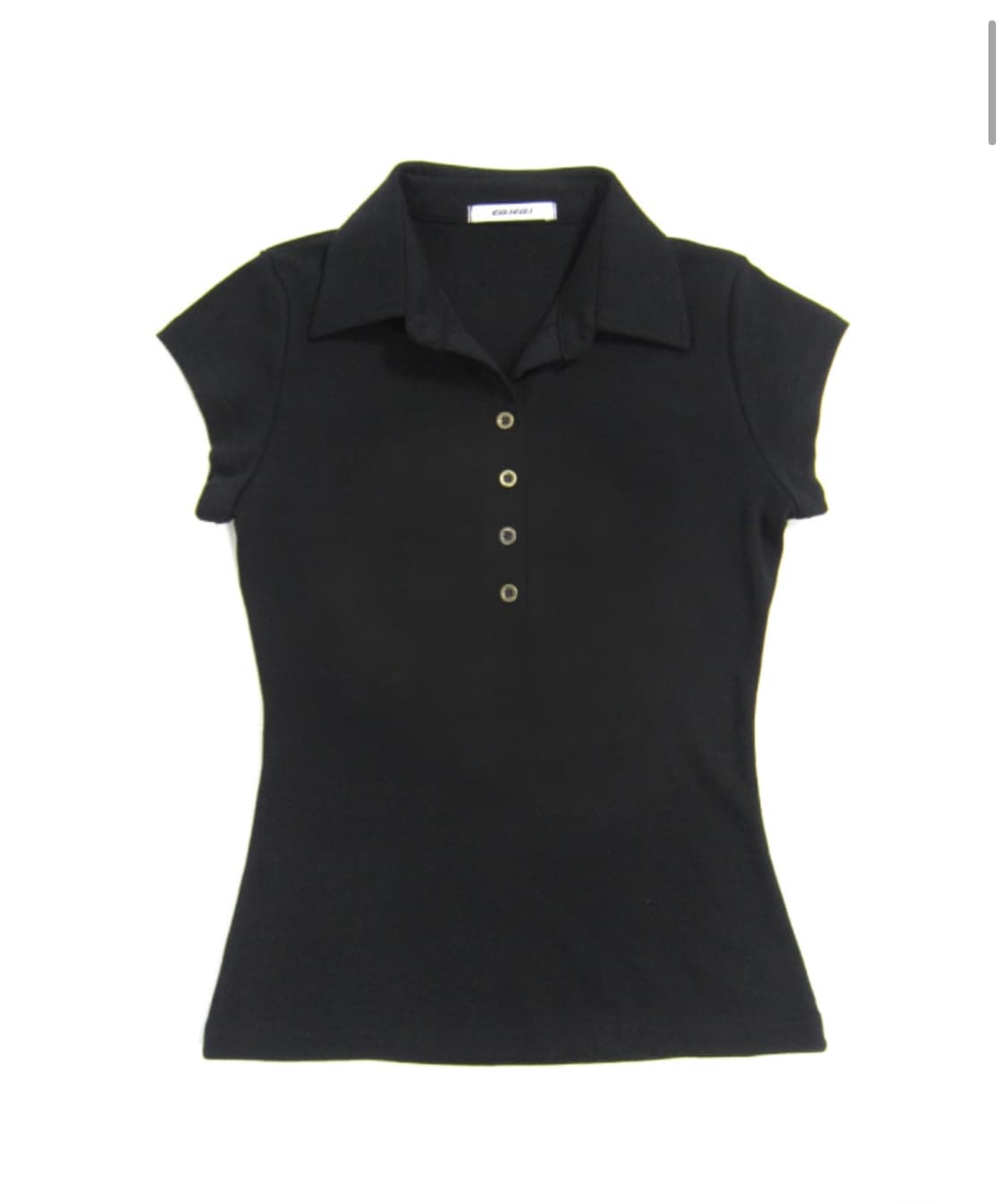이즈이즈 자체제작 fit collar t-shirt 블랙/반팔 카라티  상품이미지2