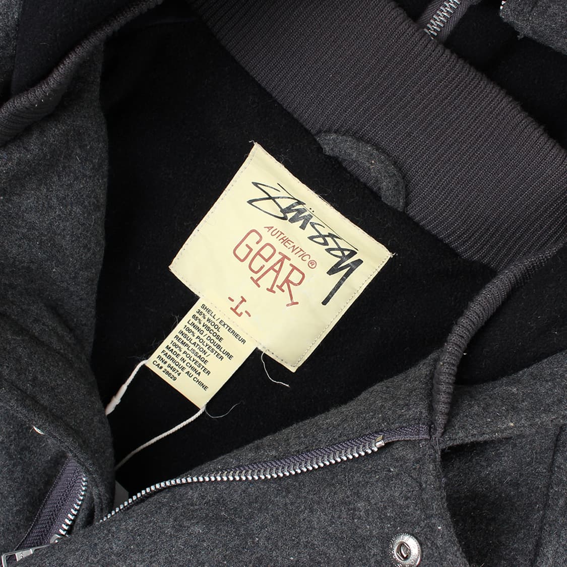 STUSSY AUTHENTIC GEAR Wool Hooded coat 상품이미지3