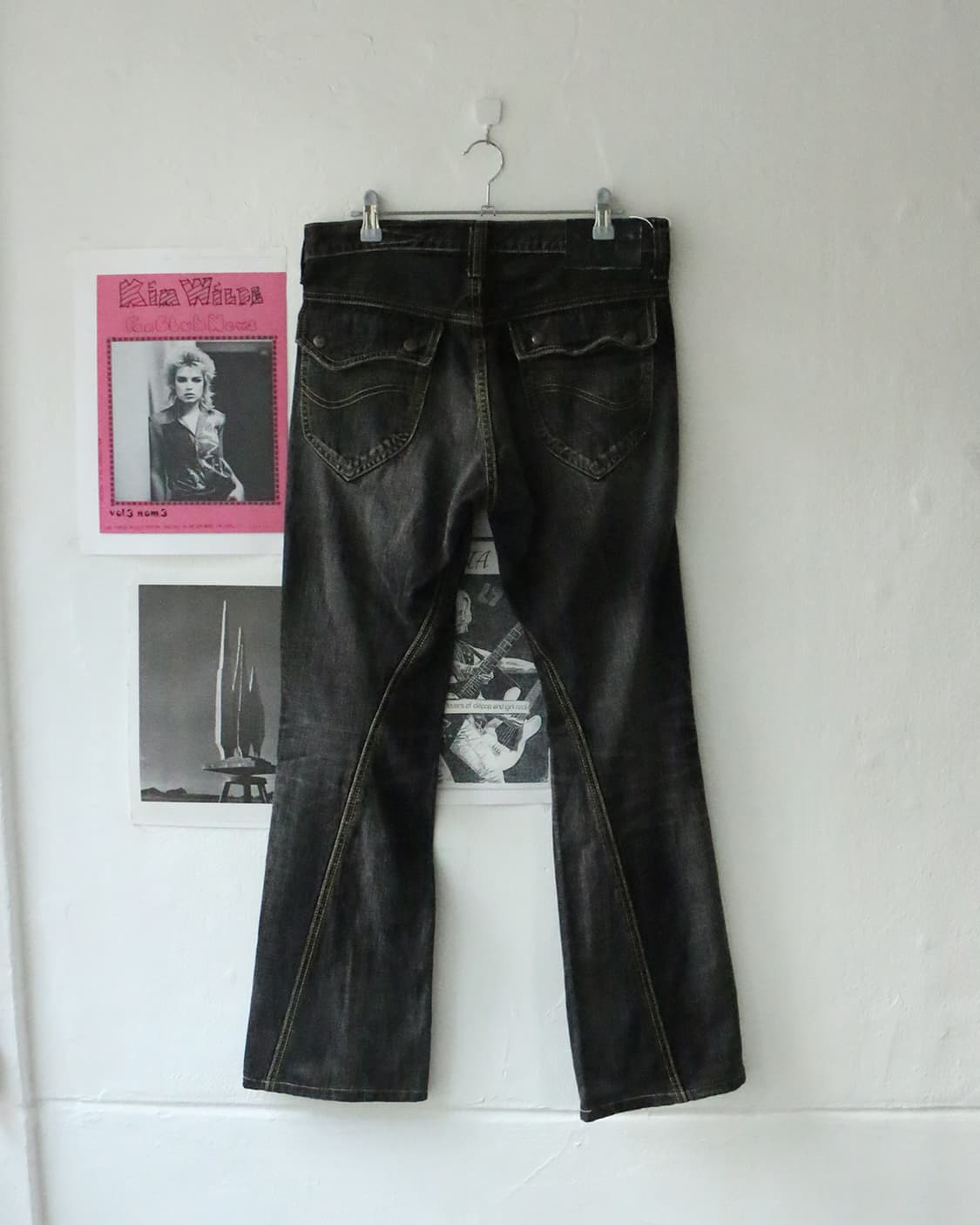 Lee 블랙 부츠컷 데님 팬츠  상품이미지5