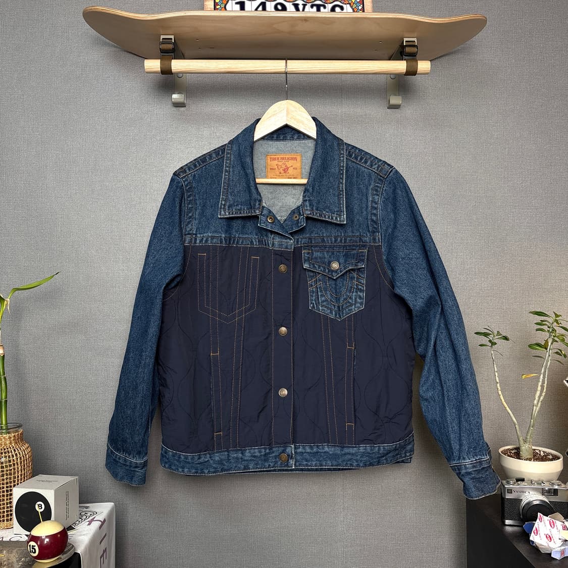 트루릴리전 퀄팅 데님트러커자켓 상품이미지2