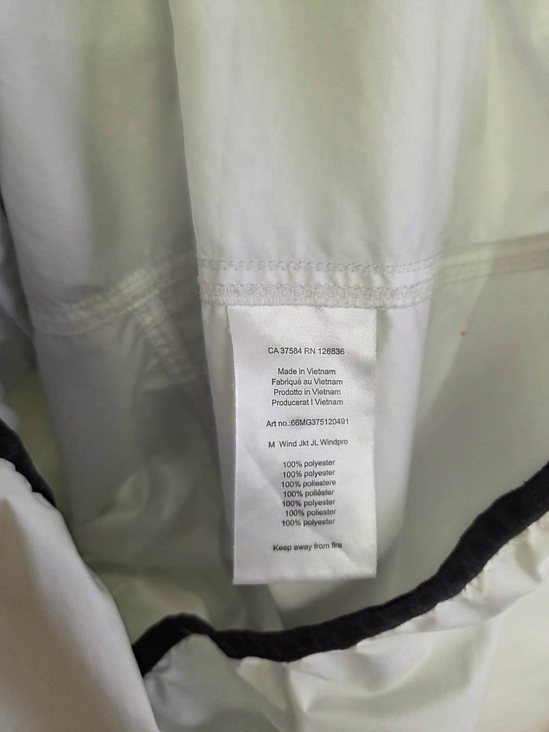 제이린드버그 화이트 바람막이 XL 상품이미지4