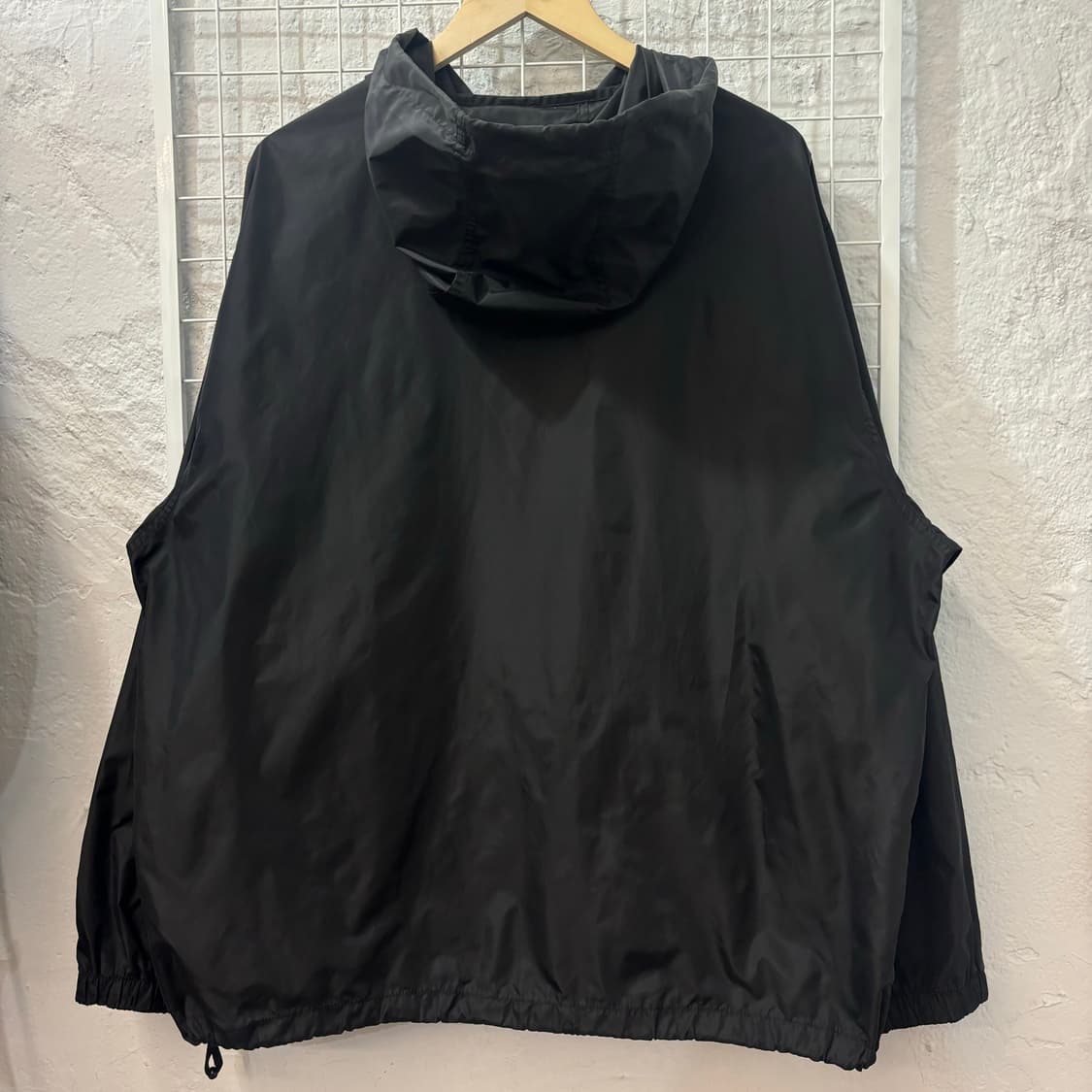 00s 나이키 올드스쿨 블랙 나일론 후드 웜업 XL 상품이미지2