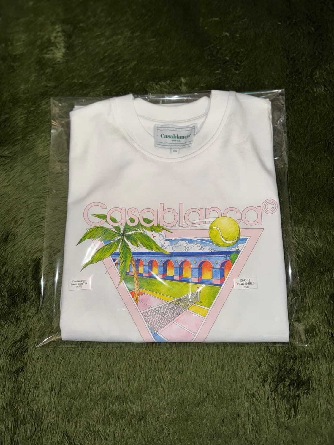 Casablanca 카사블랑카 데니스 클럽 컬렉션 티셔츠 화이트 상품이미지10