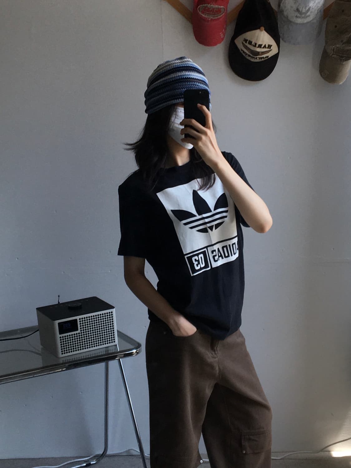 아디다스 불꽃로고 프린팅 반팔티셔츠 상품이미지1