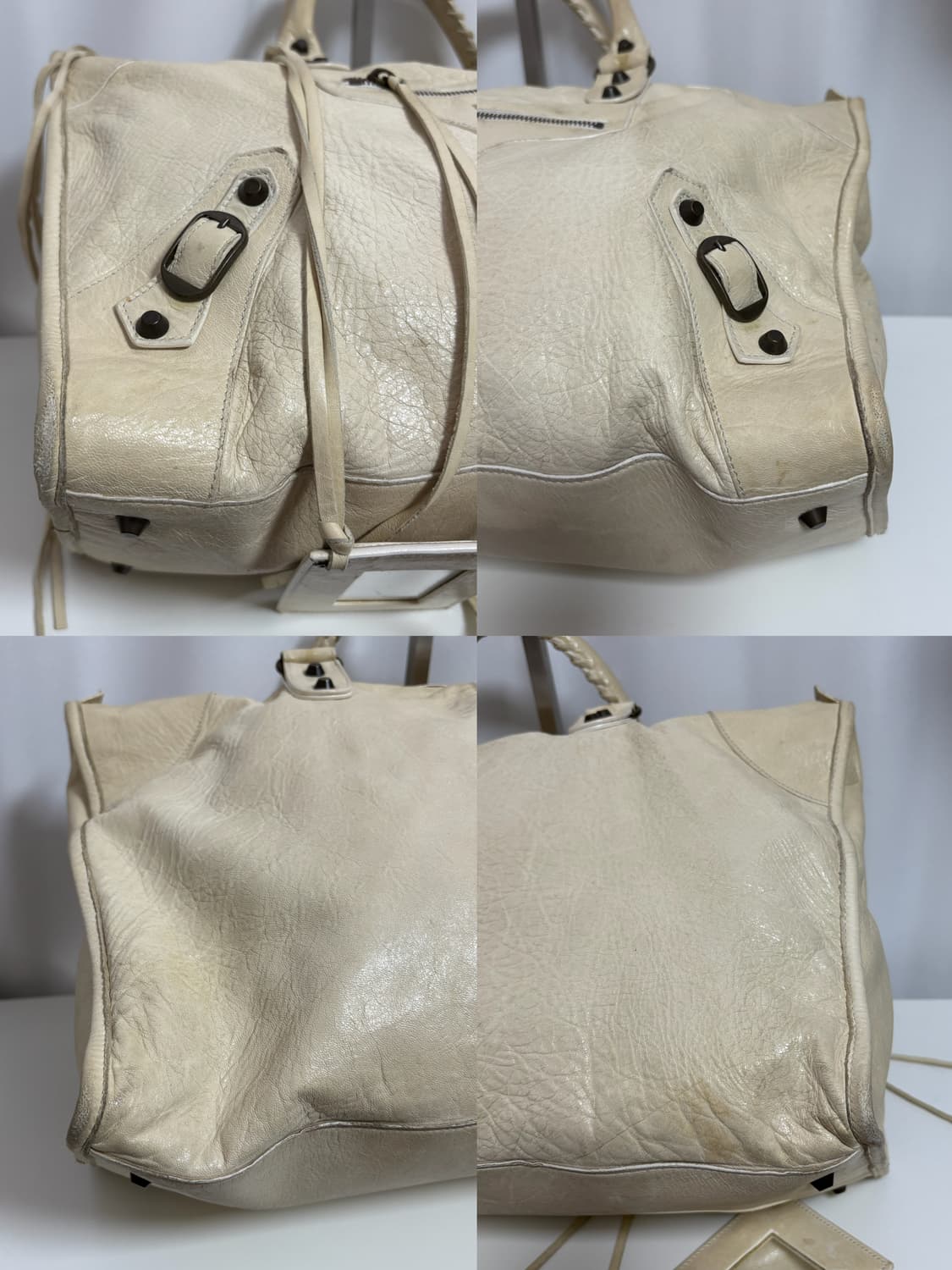 발렌시아가 워크 모터백 아이보리 상품이미지9