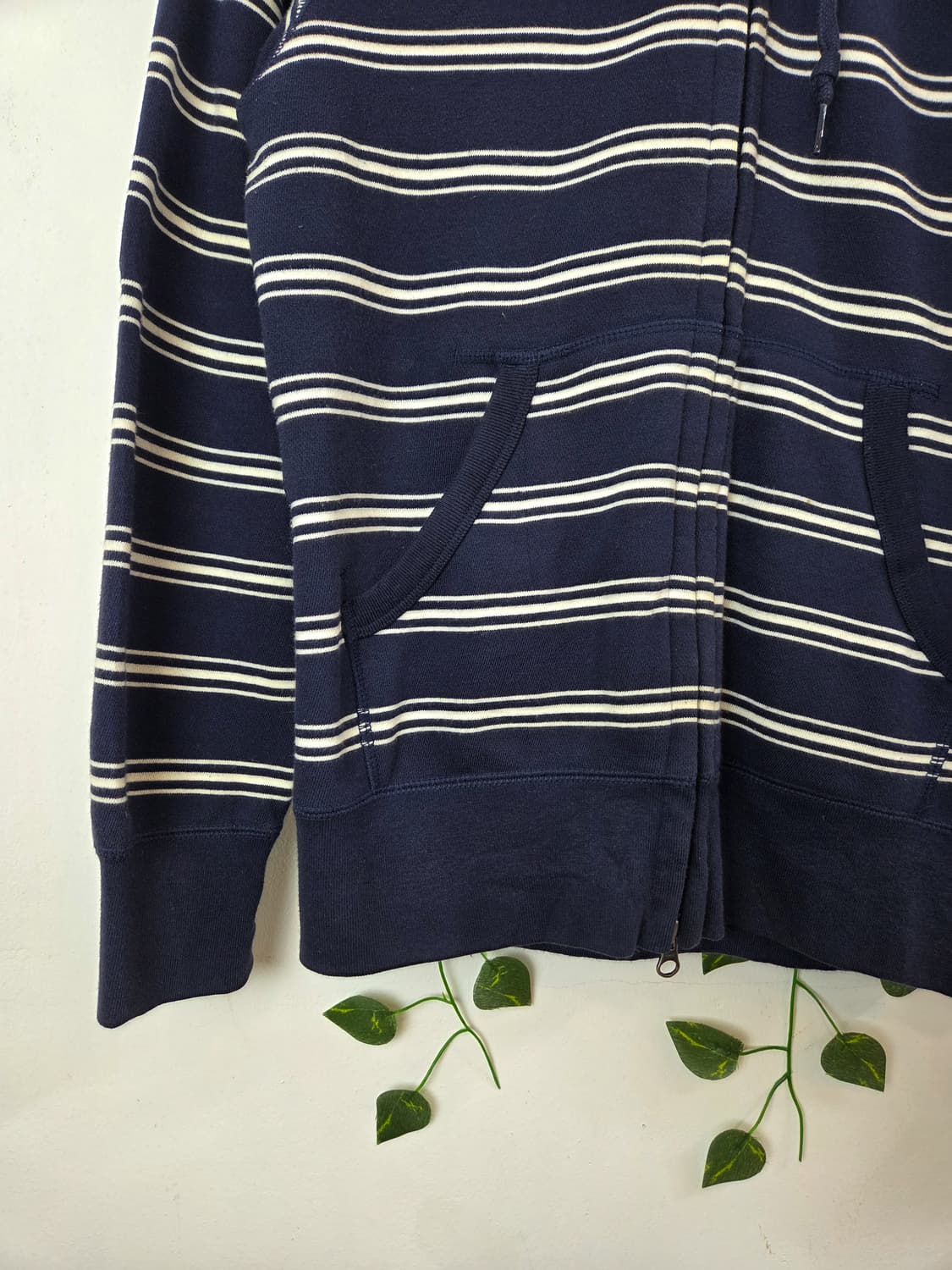 스트라이프 패턴 후드집업 상품이미지3