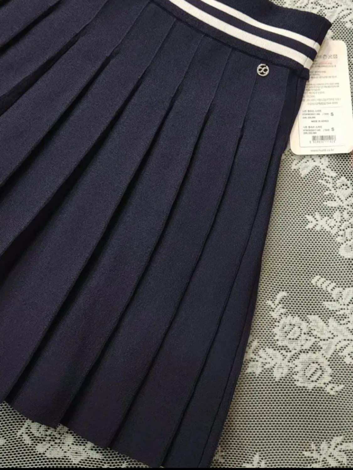 (새상품)위뜨8 니트 플리츠스커트 골프스커트 상품이미지5