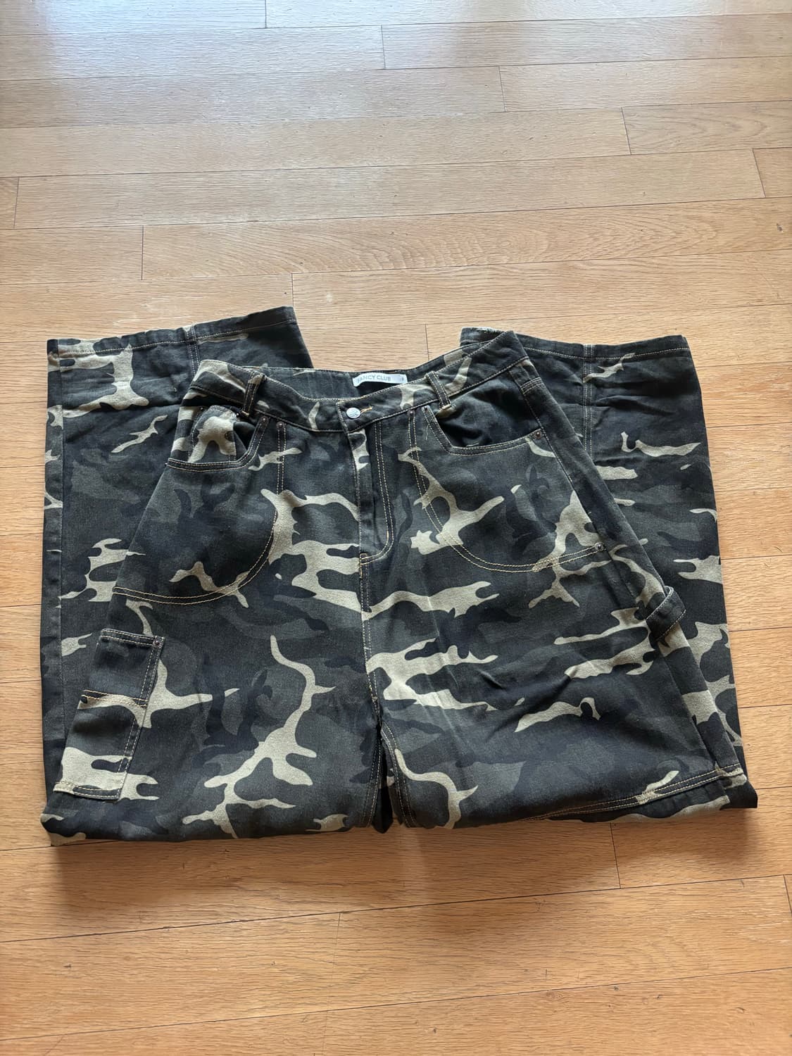 팬시클럽 카펜더 레터링 데님팬츠 (카모) 상품이미지2