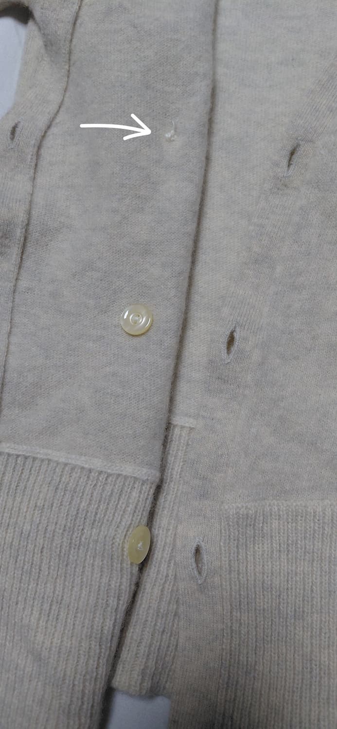 [HUMAN WOMAN] 정품 울 100% 더블 버튼 가디건 (사이즈 M 상품이미지7