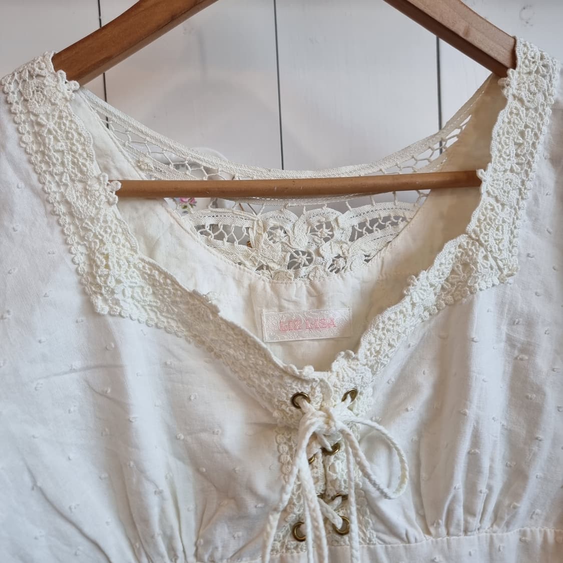 리즈리사(Liz Lisa) 스위스도트 레이스 코르셋 원피스 상품이미지5