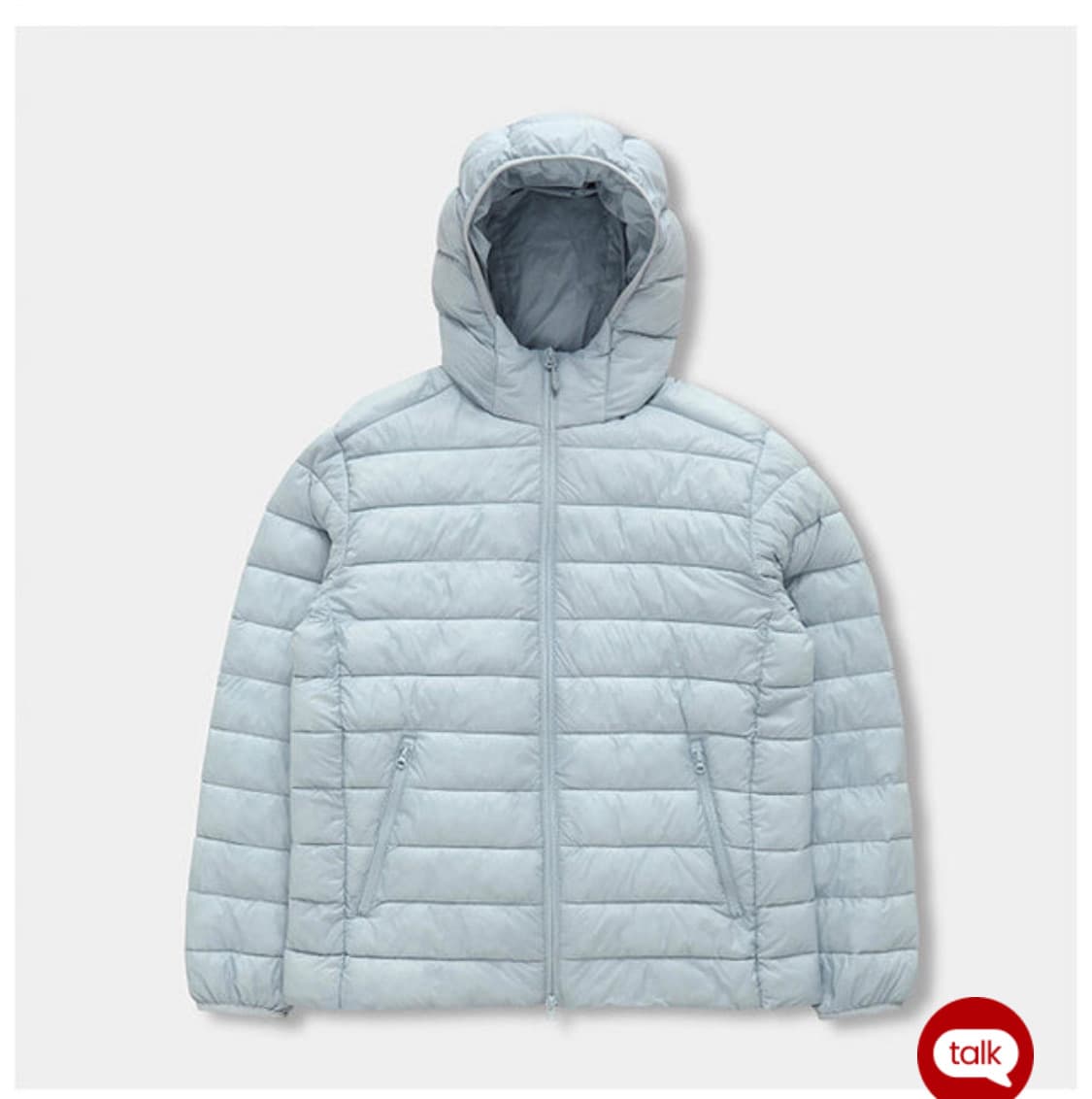 스파오 씬라이트 경량패딩 페일블루 L 상품이미지1