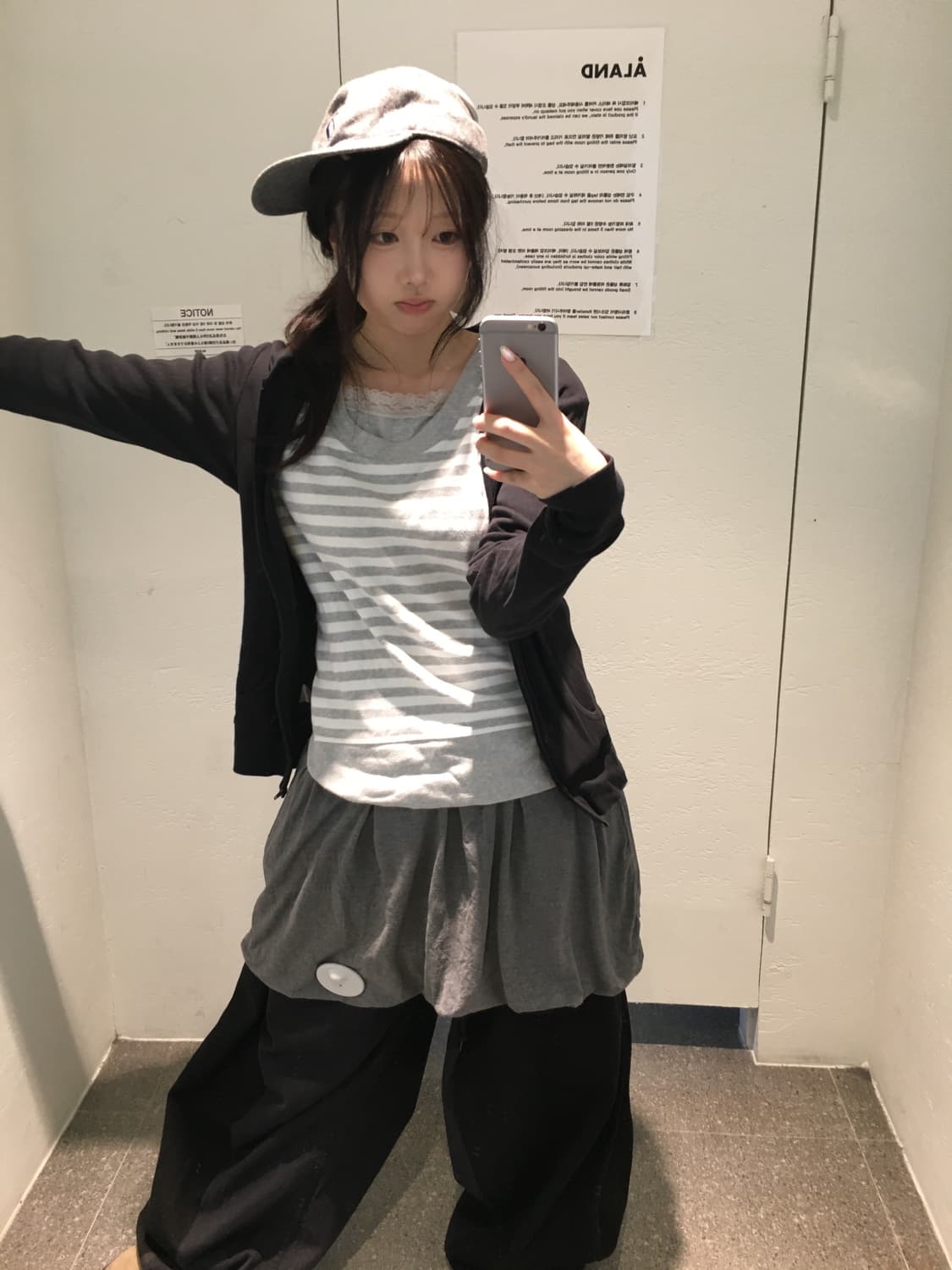 빈티지 그레이 러힙 데일리 코디세트 상품이미지1