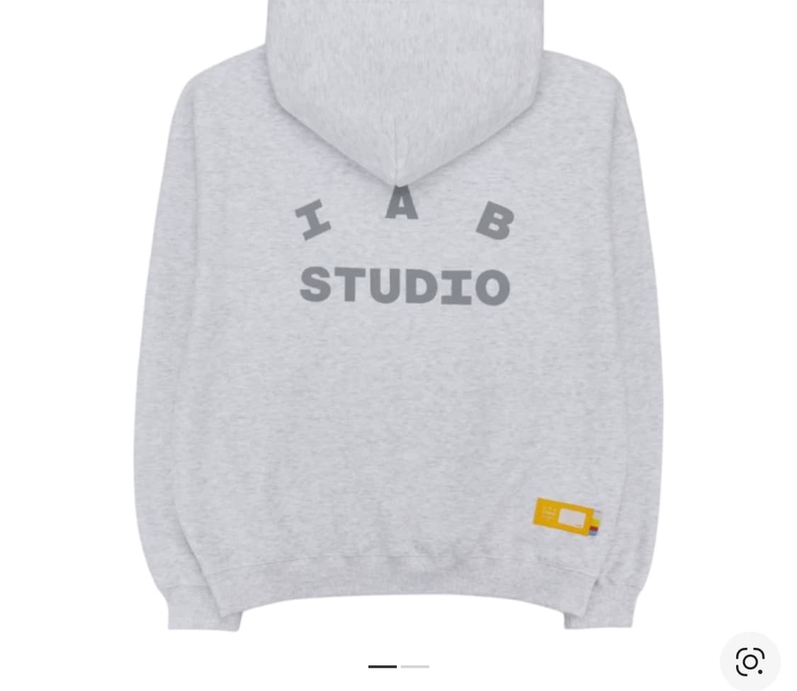 새상품 IAB STUDIO 24 LIGHT GRAY HOODIE GRAY 상품이미지1