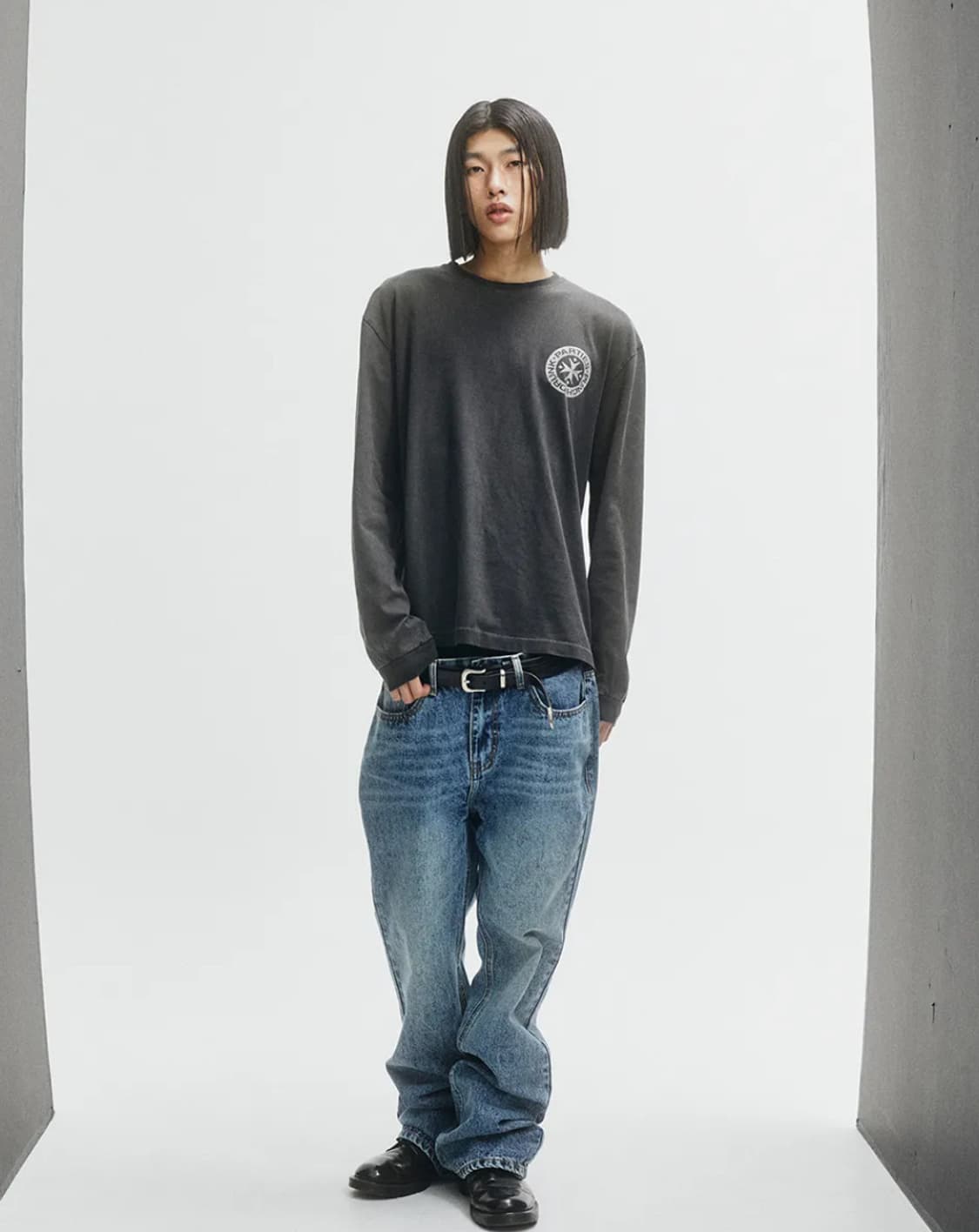 펀치드렁큰파티즈 hurt logo garment dyed 롱슬리브 상품이미지3