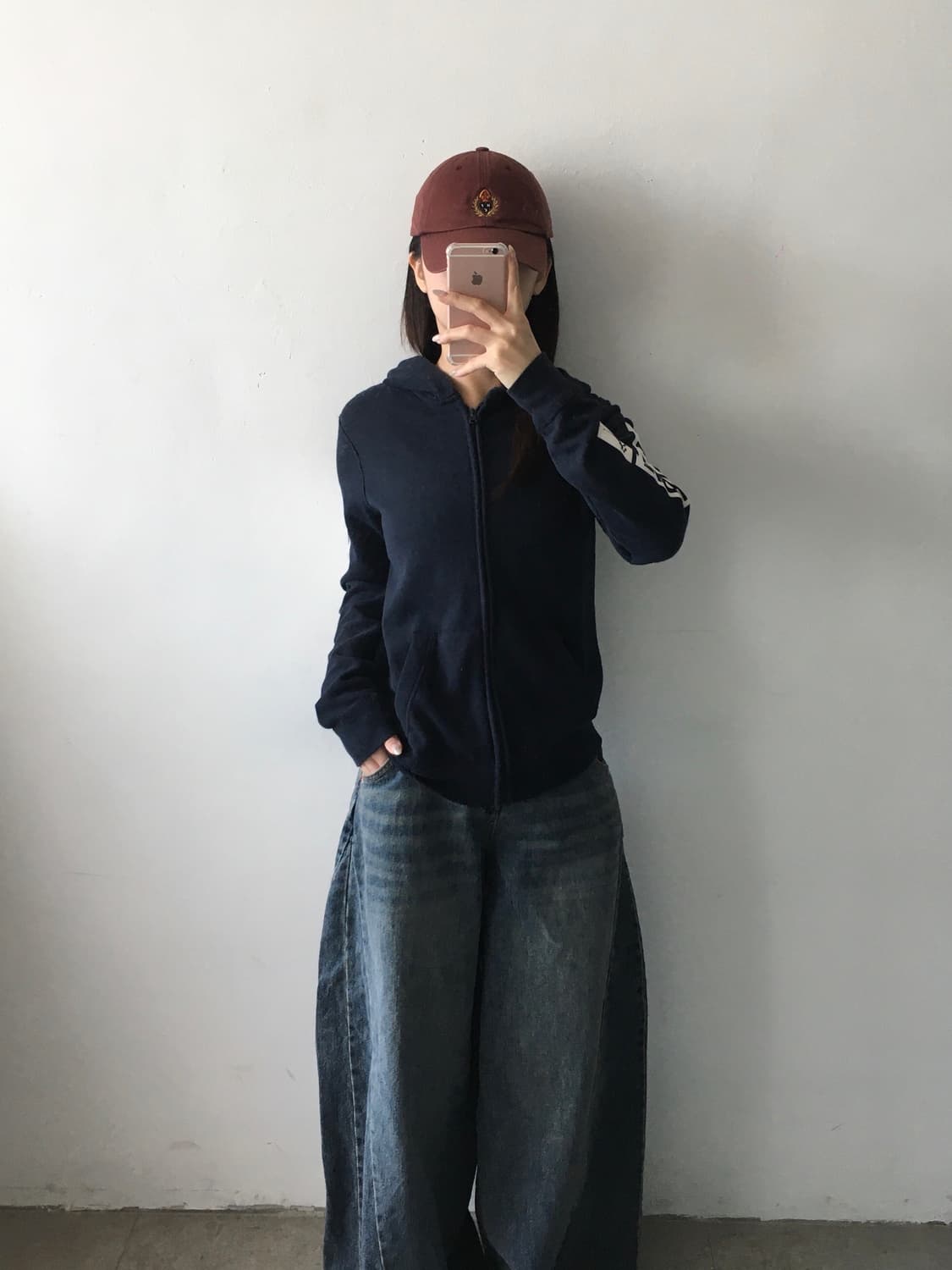 아베크롬비 백프린팅 후드집업 상품이미지2