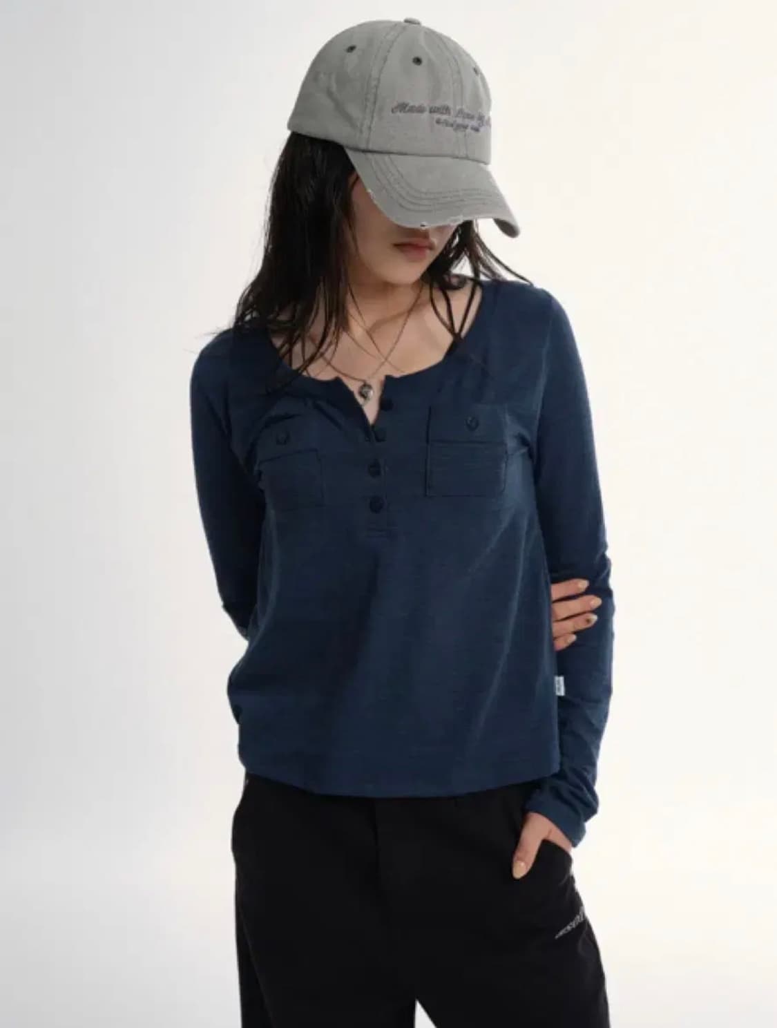 애즈온 아틀란타 포켓티 ATLANTA POCKET TEE 블루그린 상품이미지1