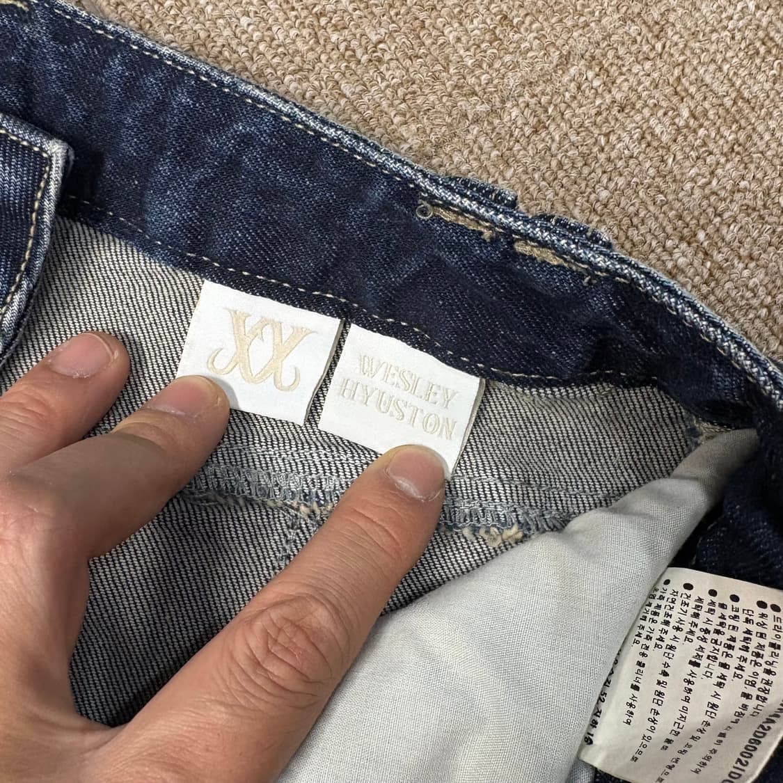 새상품 웨슬리휴스턴 부츠컷 데님팬츠 상품이미지6