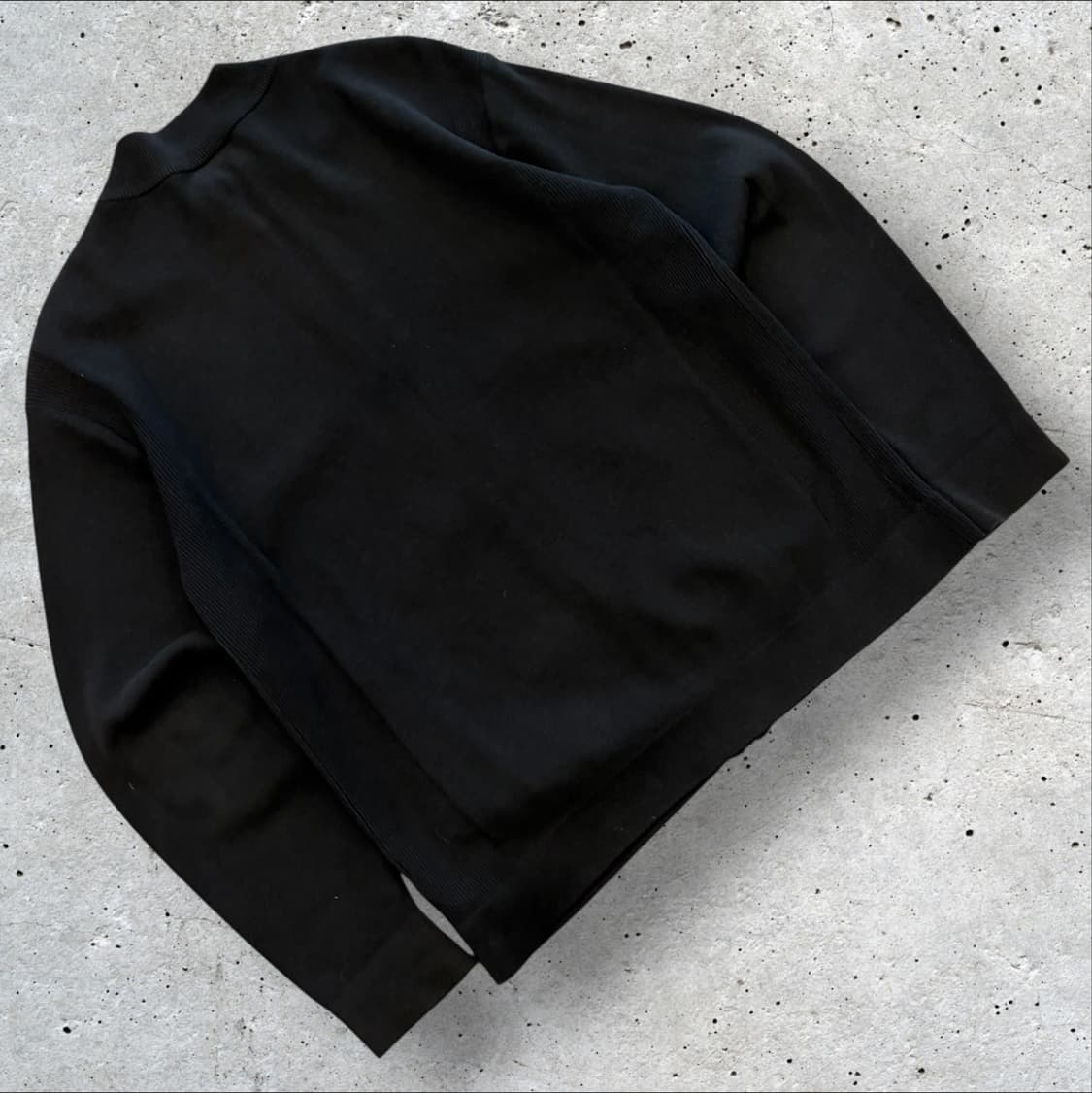 [95] 라코스테 블랙 코튼 니트 집업 가디건 C877 상품이미지2