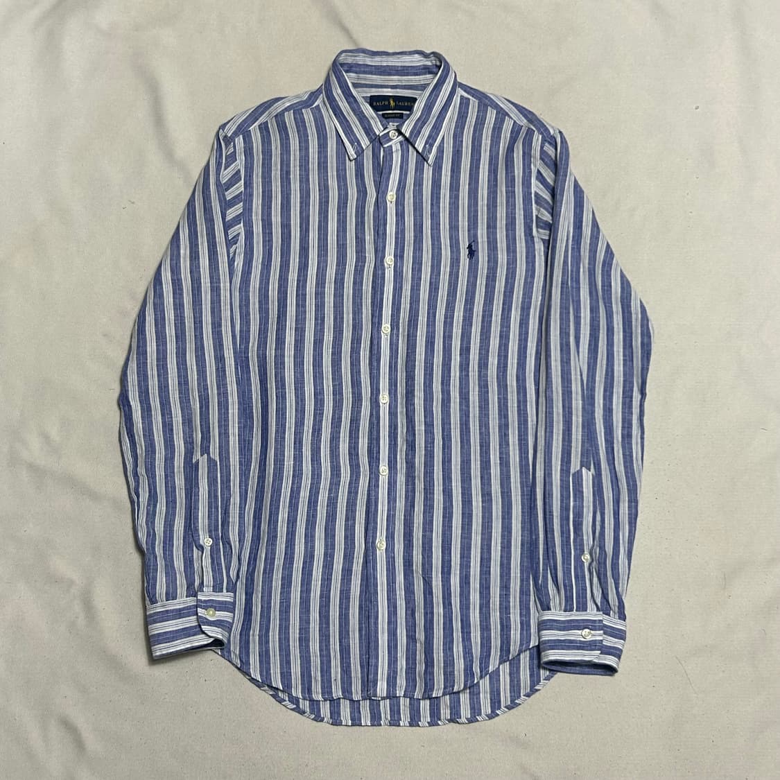 S 폴로랄프로렌 클래식 핏 스트라이프 린넨 셔츠 상품이미지2