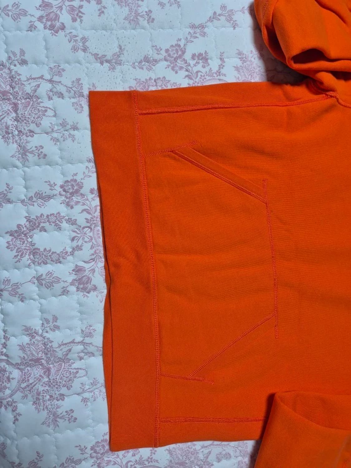 정품 폴로 후드티 L-100 라지 주황색 상품이미지5