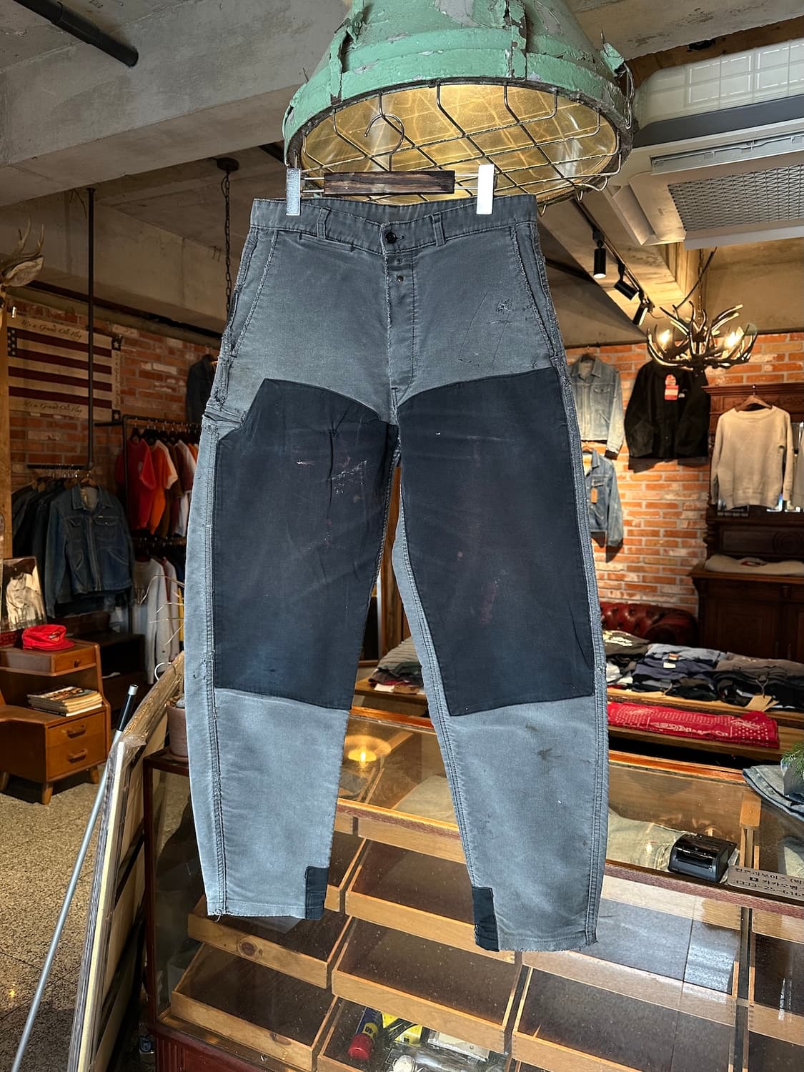 60s French Vintage Moleskin Work Pants 상품이미지1