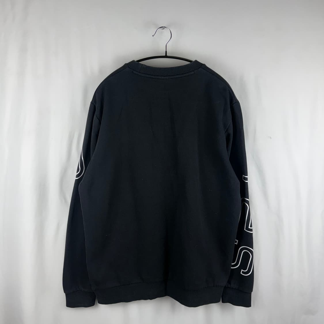 2XL) 스파이더 아치로고 맨투맨 블랙 상품이미지6