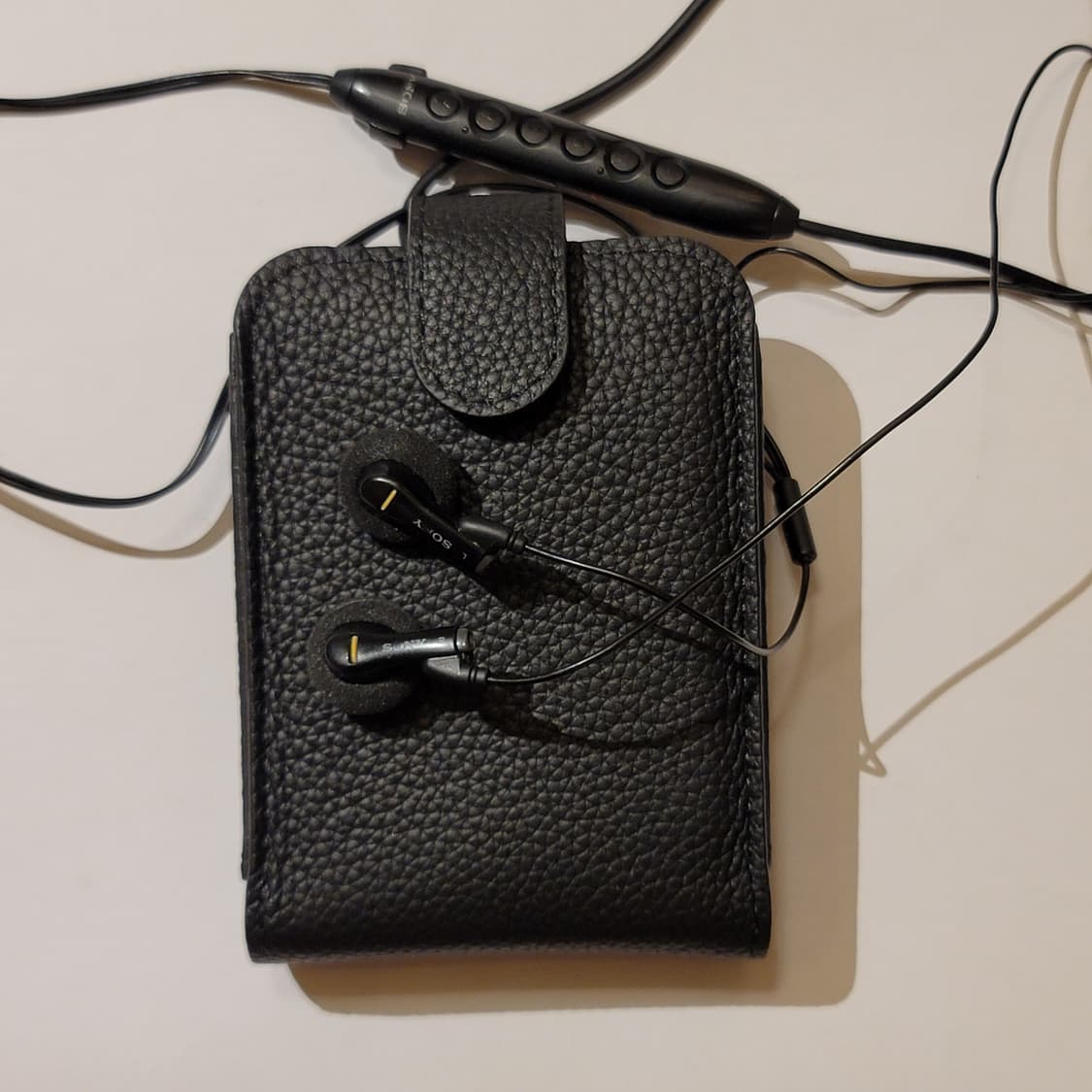 신품 소니 워크맨 카세트  WM-F707 용 명품급 천연 가죽 케이스 상품이미지3